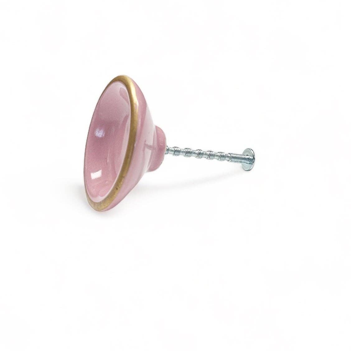 Pink Ceramic Knob