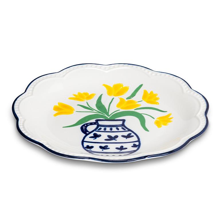 Floral Trinket Plate