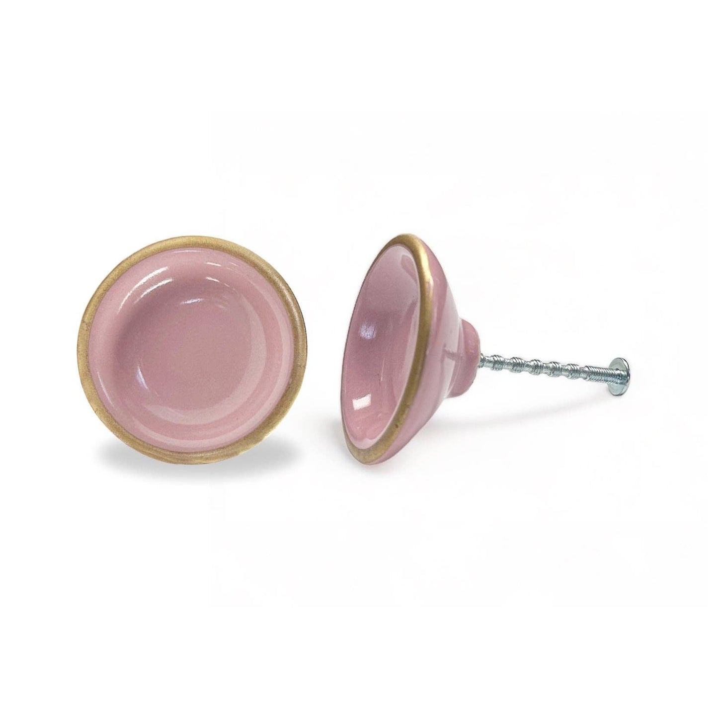 Pink Ceramic Knob