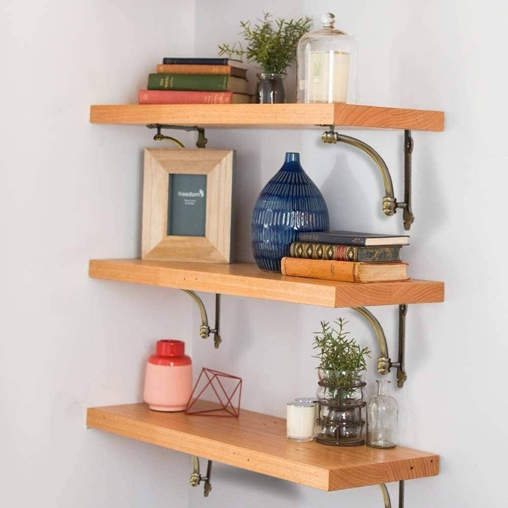 Medium Half-Round Bracket - Antique Gold