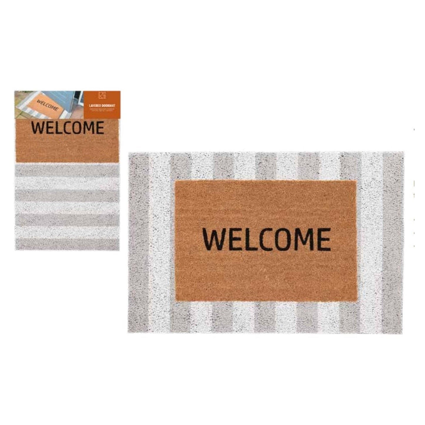 Welcome Layered Doormat Set