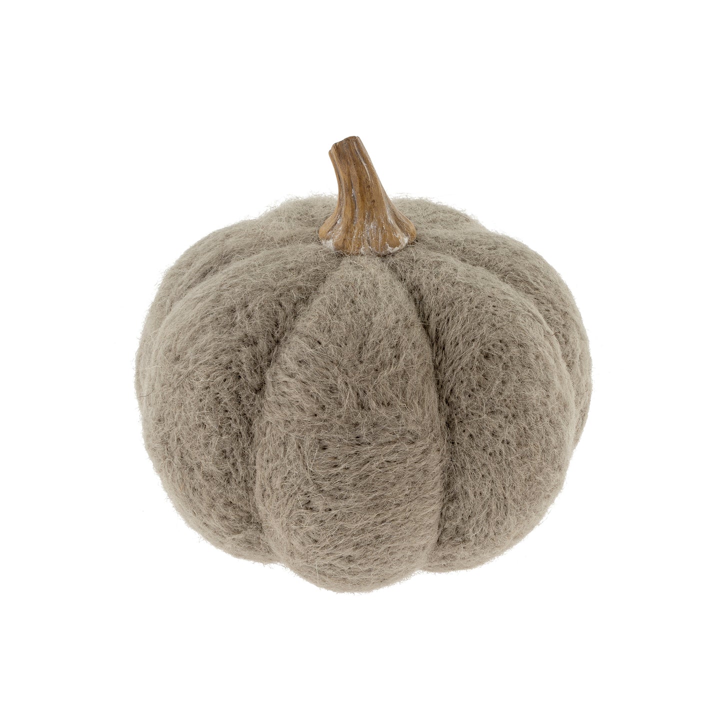 Grey Felt Pumpkin