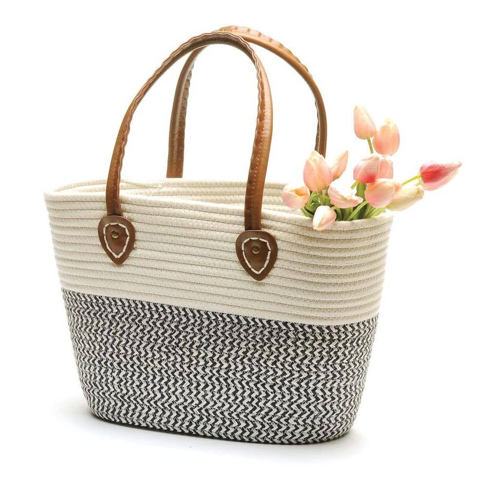 Market Bag - Black and White