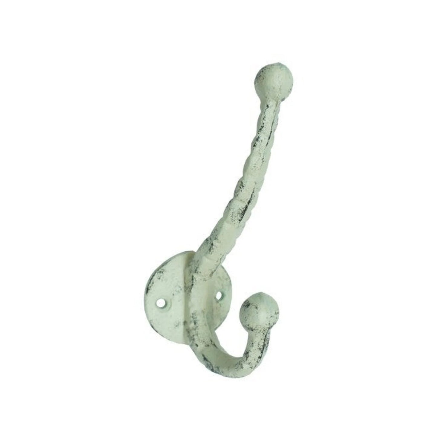 Rustic White Double Hook