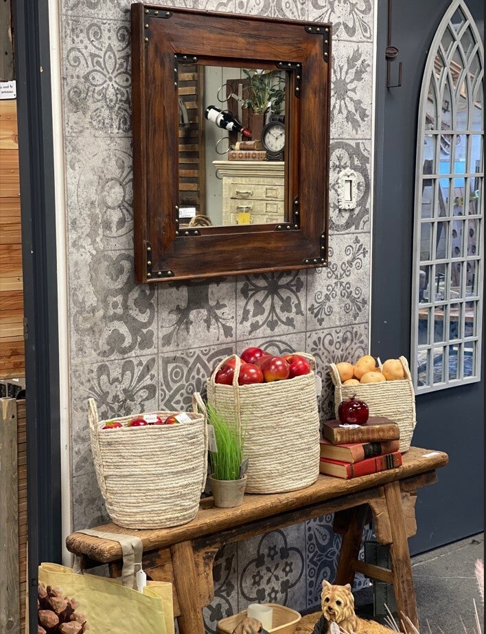 Ornate Reclaimed Wood Bench