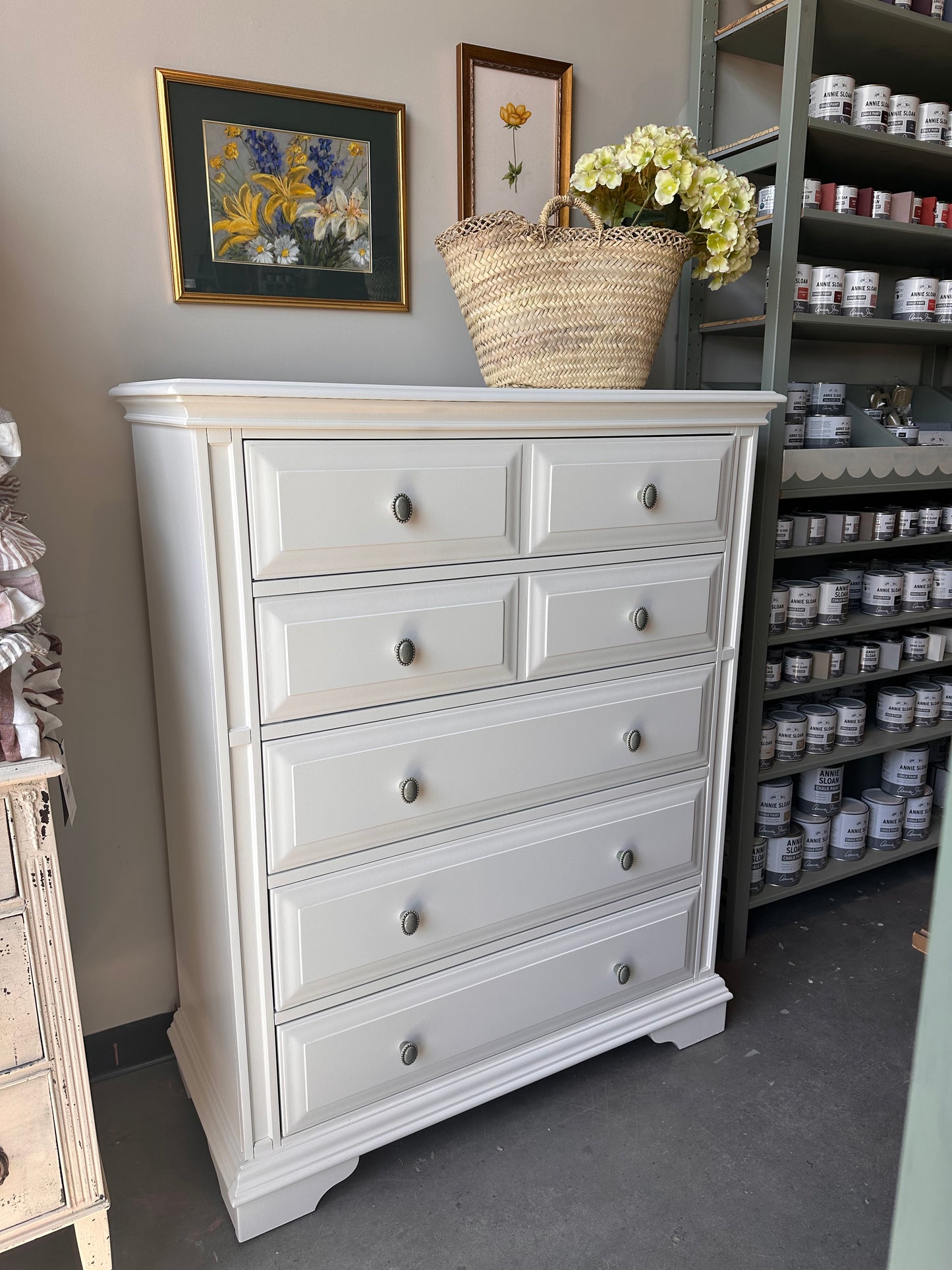Antique White tall dresser