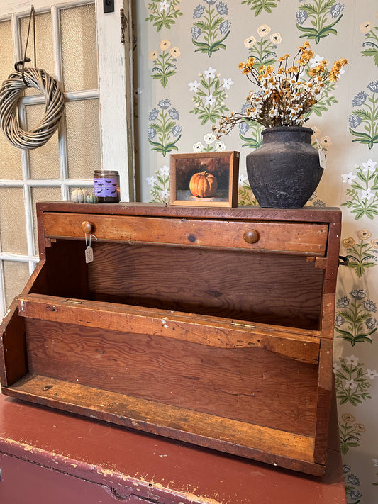 Vintage Wooden Tool Chest