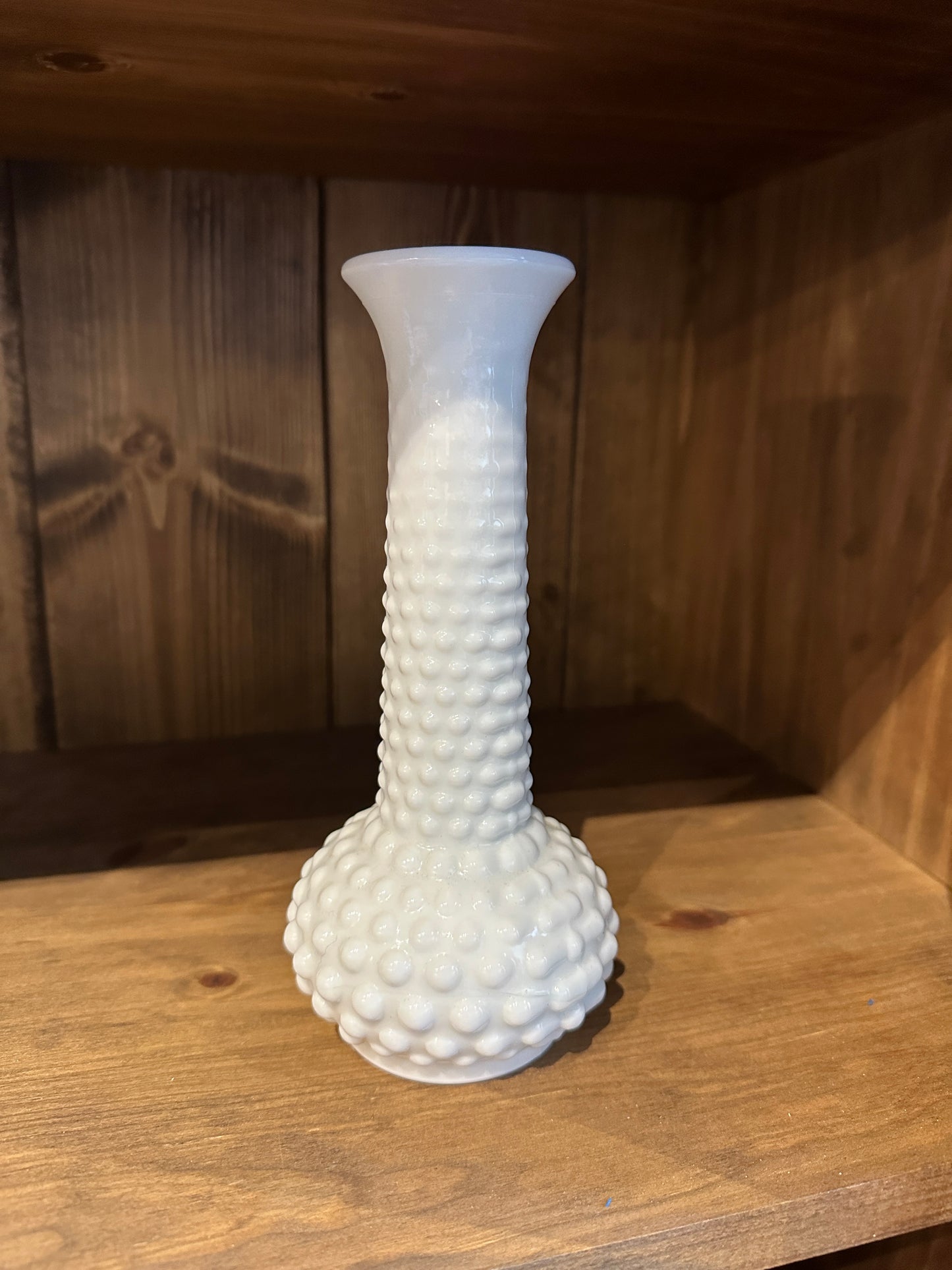 Milk glass vase
