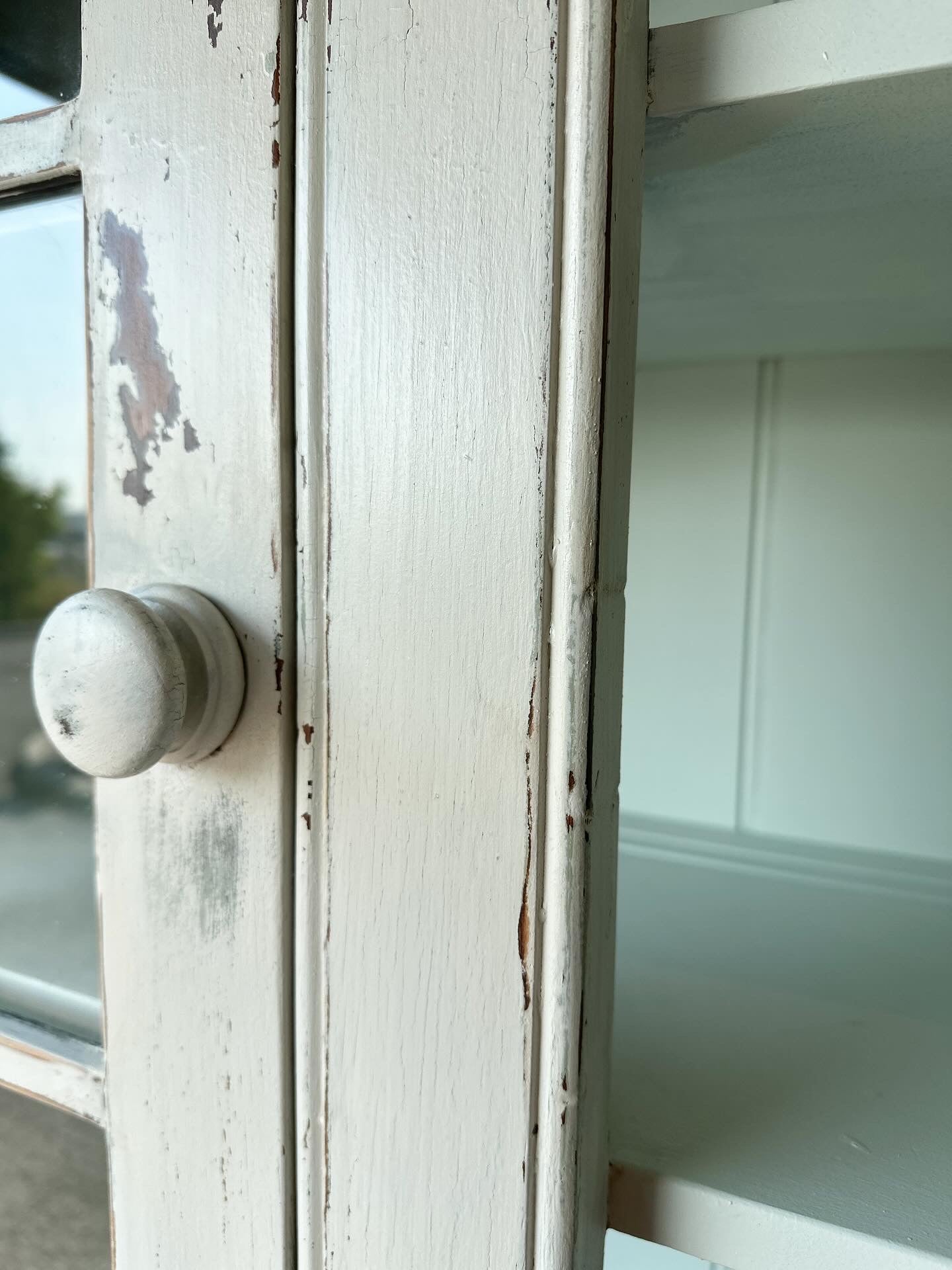 Milk Painted Farmhouse Hutch
