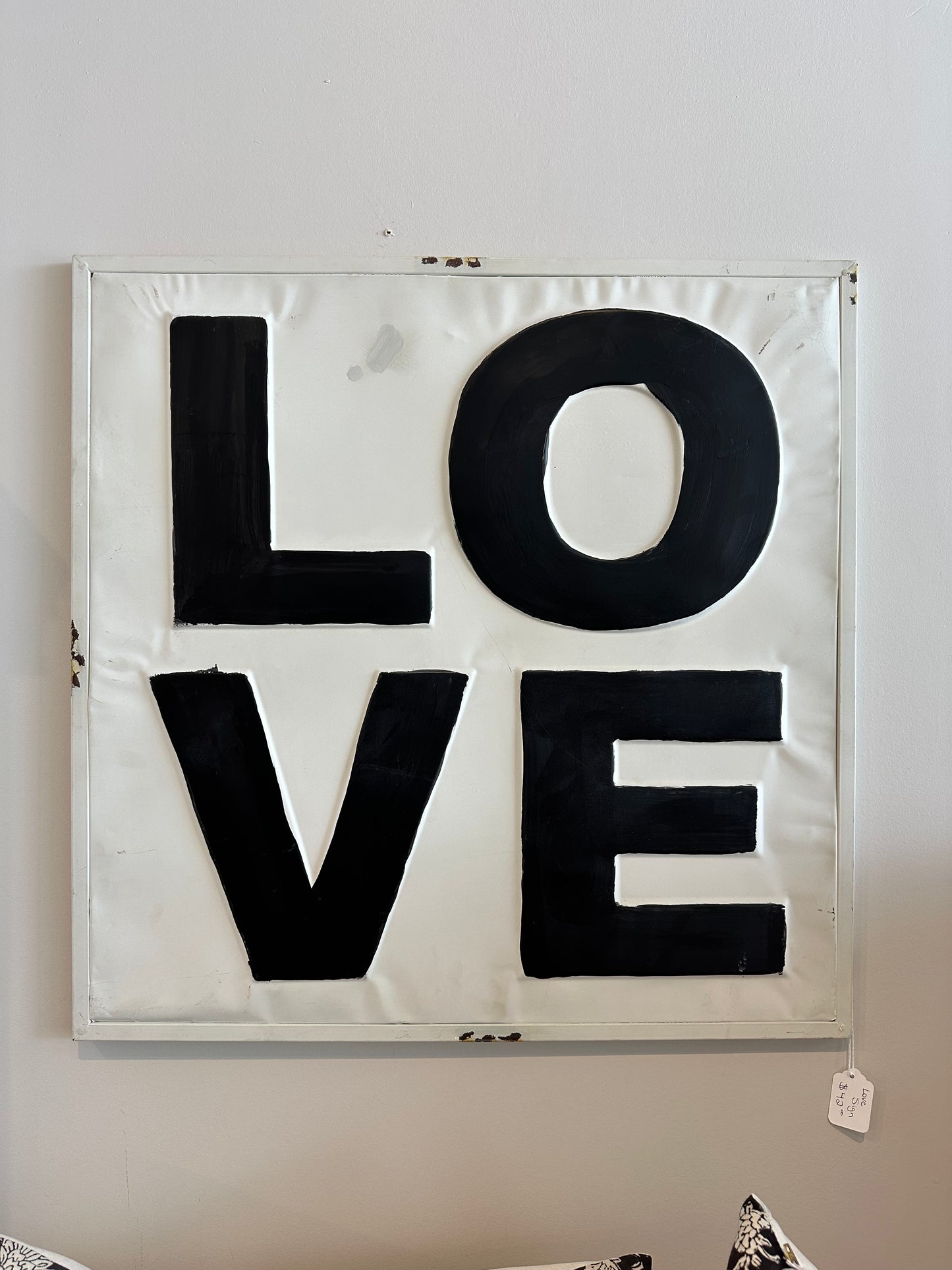 Metal Love Sign