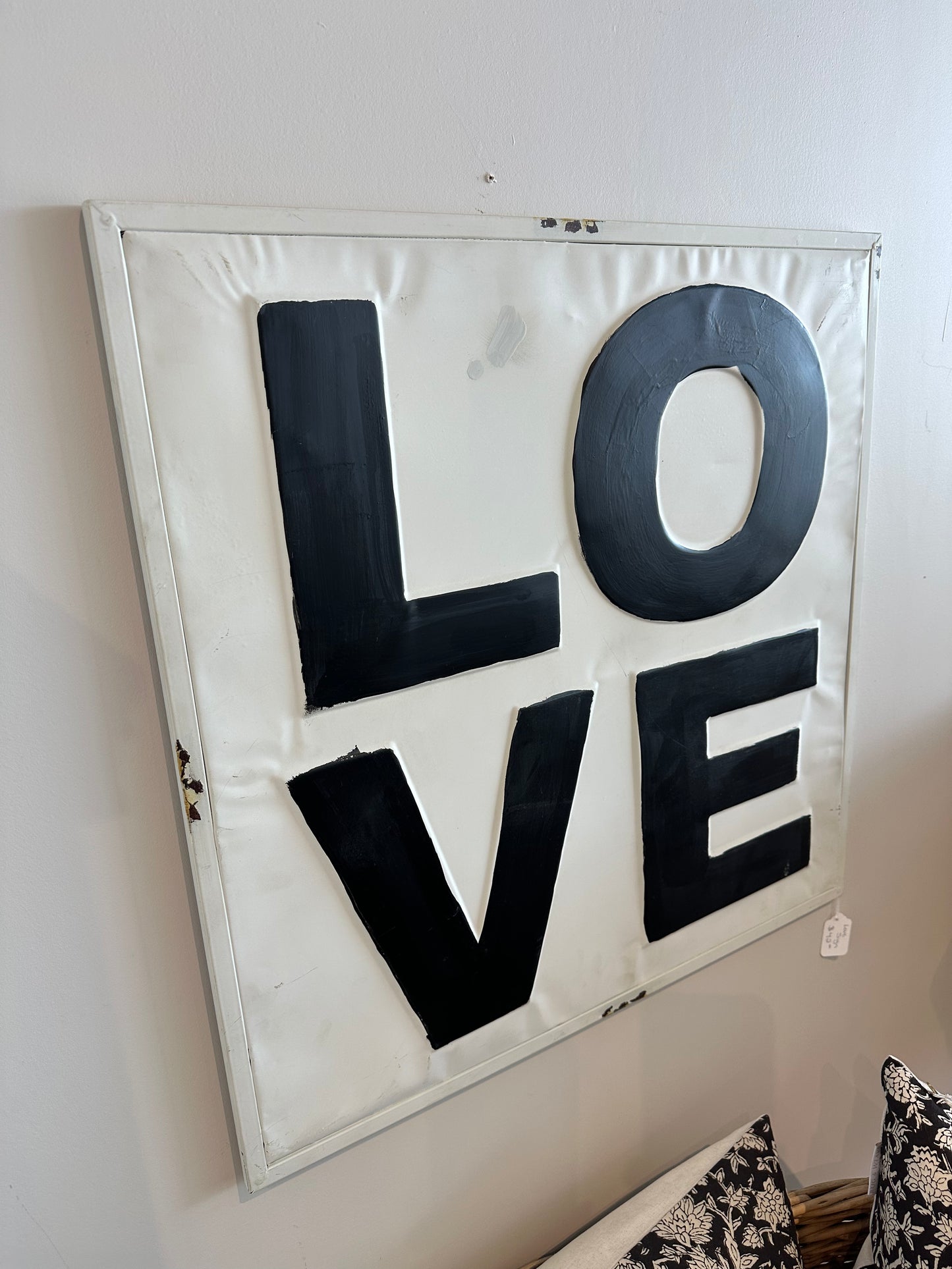 Metal Love Sign