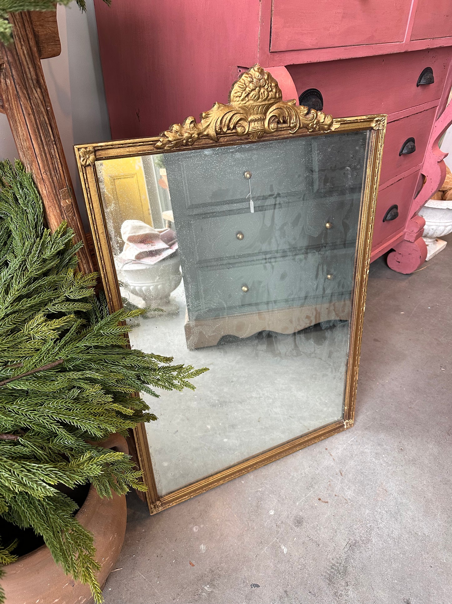 Vintage Patina Mirror