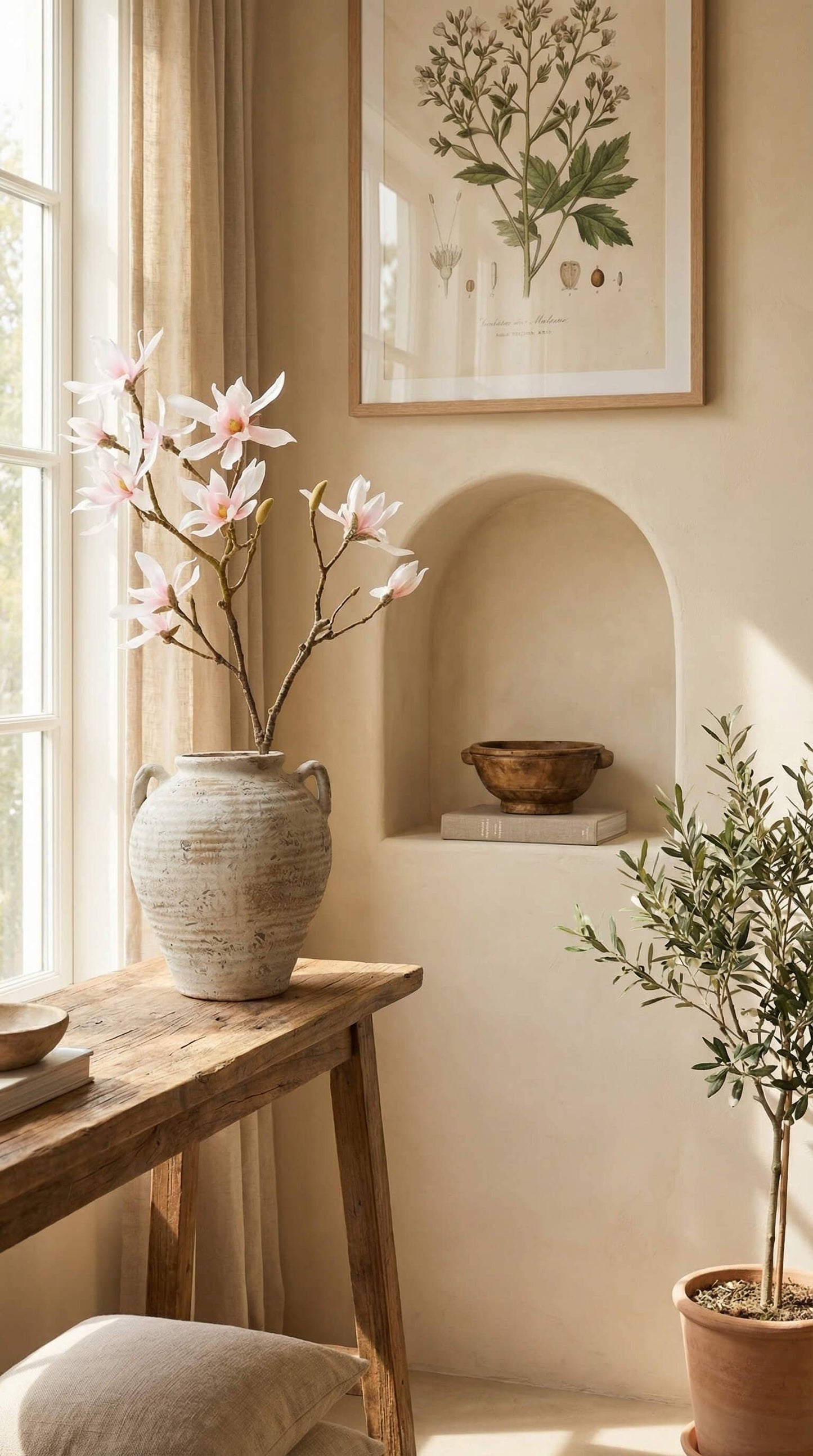 Vintage Style Ivory Vase