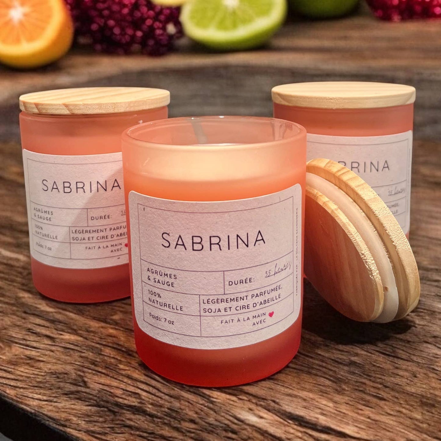 SABRINA soy candle citrus & sage