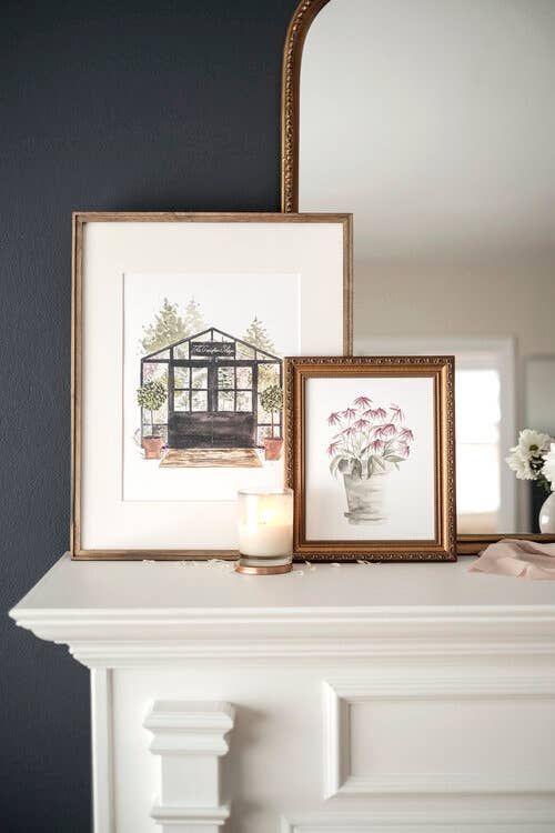 The Garden Shop - watercolour by Emma Allen