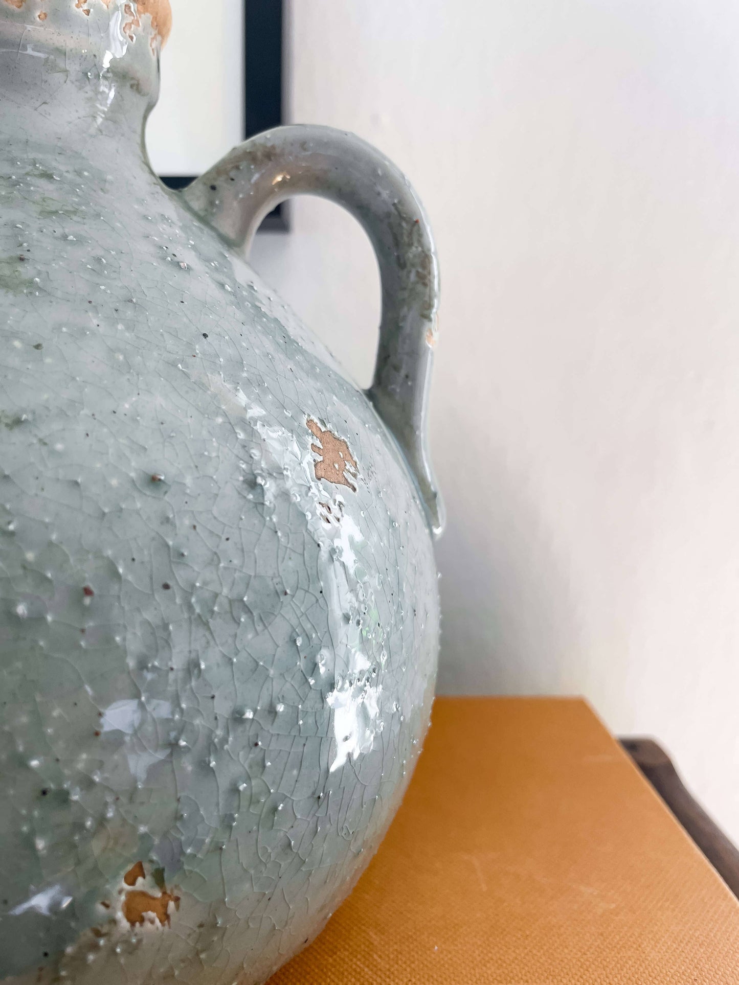 Delphi Vintage-Style Jug Vase with Handle