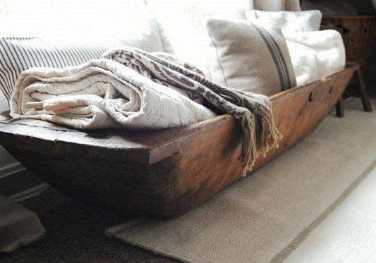 Antique Wooden Dough Bowl