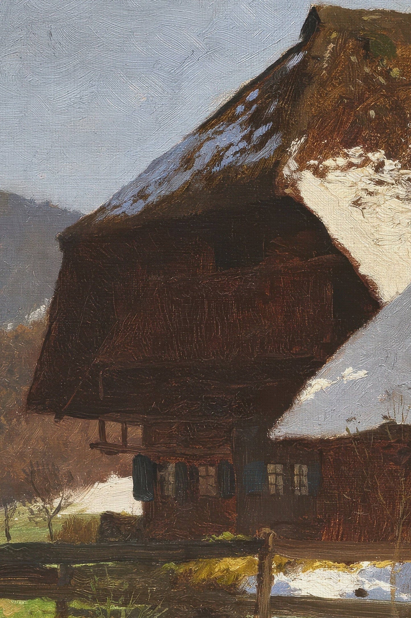 Fading Winter - Framed