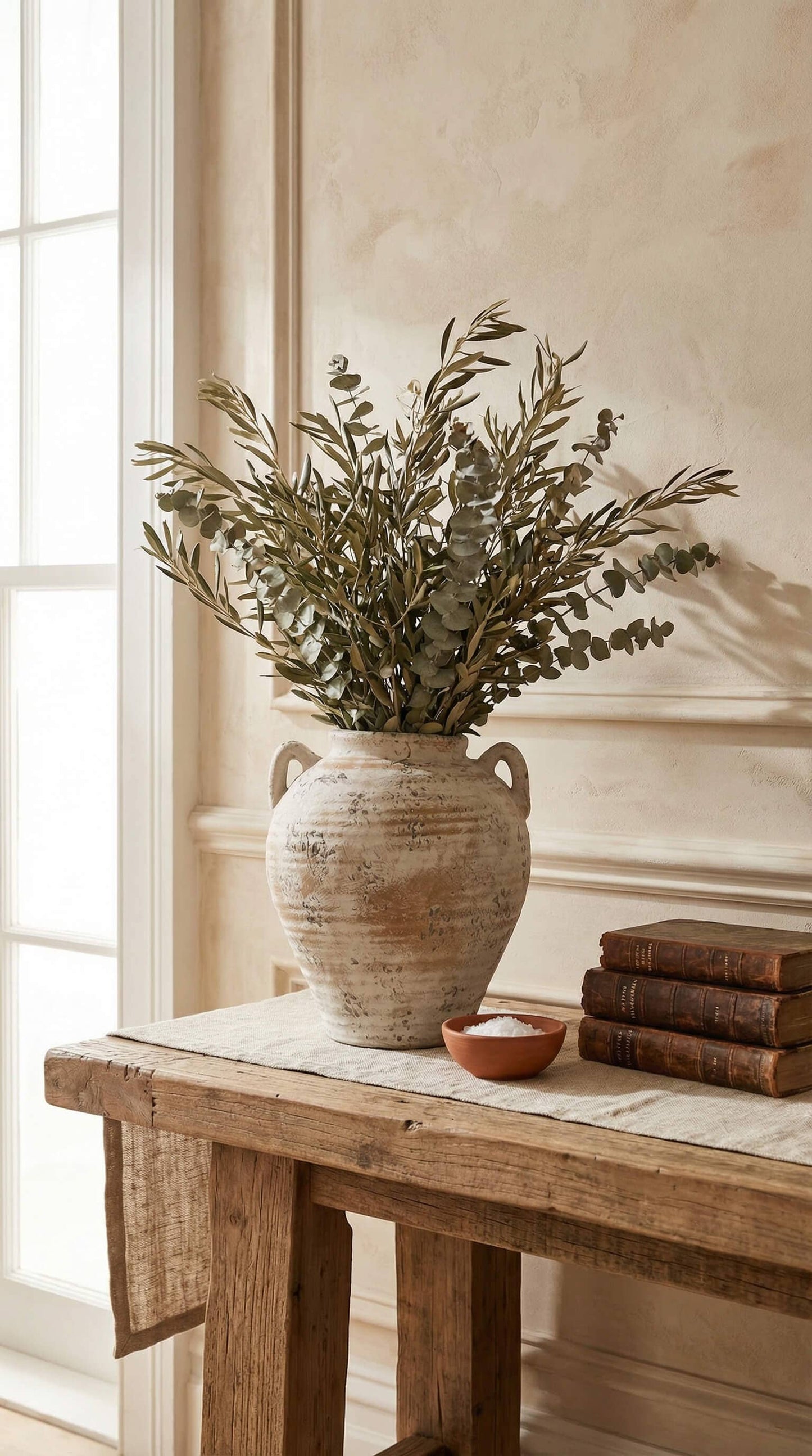 Vintage Style Ivory Vase