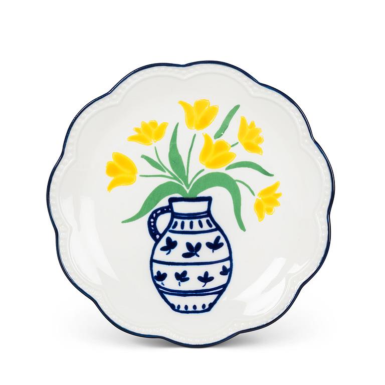Floral Trinket Plate
