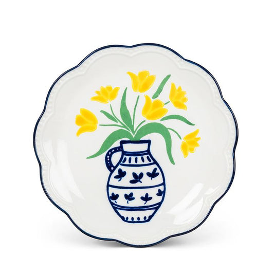 Floral Trinket Plate