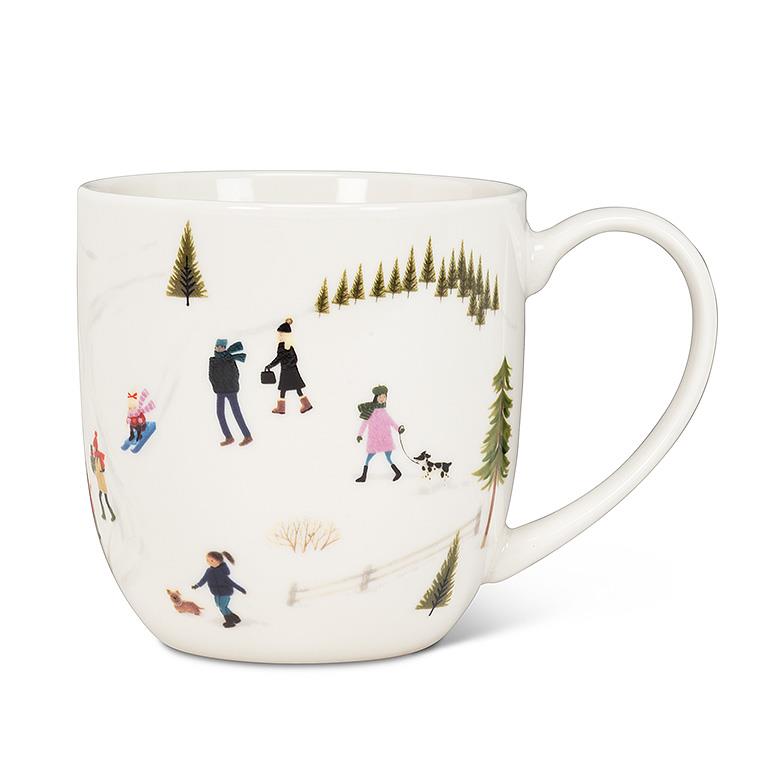 Outdoor Village Belly Mug