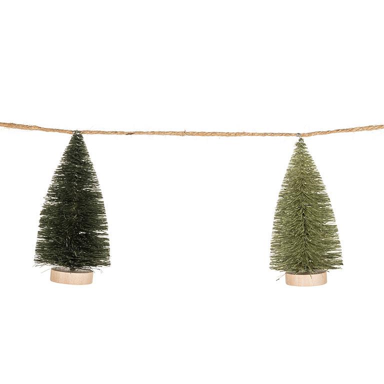 Bottle Brush Tree Garland