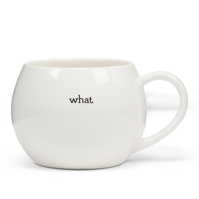 "What the.." White Ball Mug
