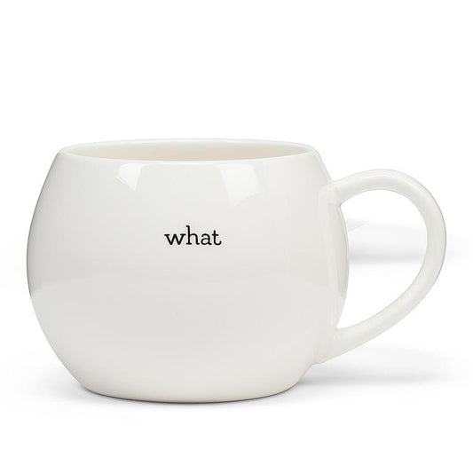 "What the.." White Ball Mug