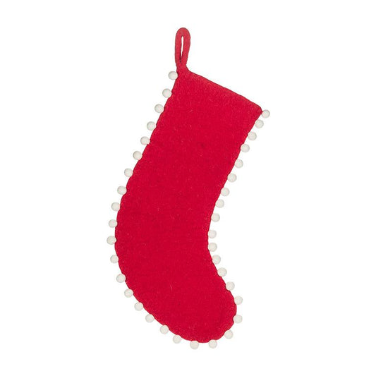 White Ball Edge Red Stocking