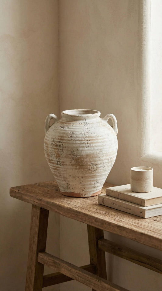 Vintage Style Ivory Vase