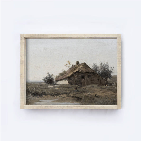 Vintage Cottage Framed