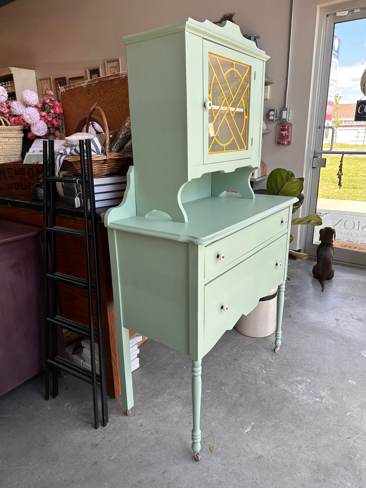 Vintage Brook 2 piece Hutch