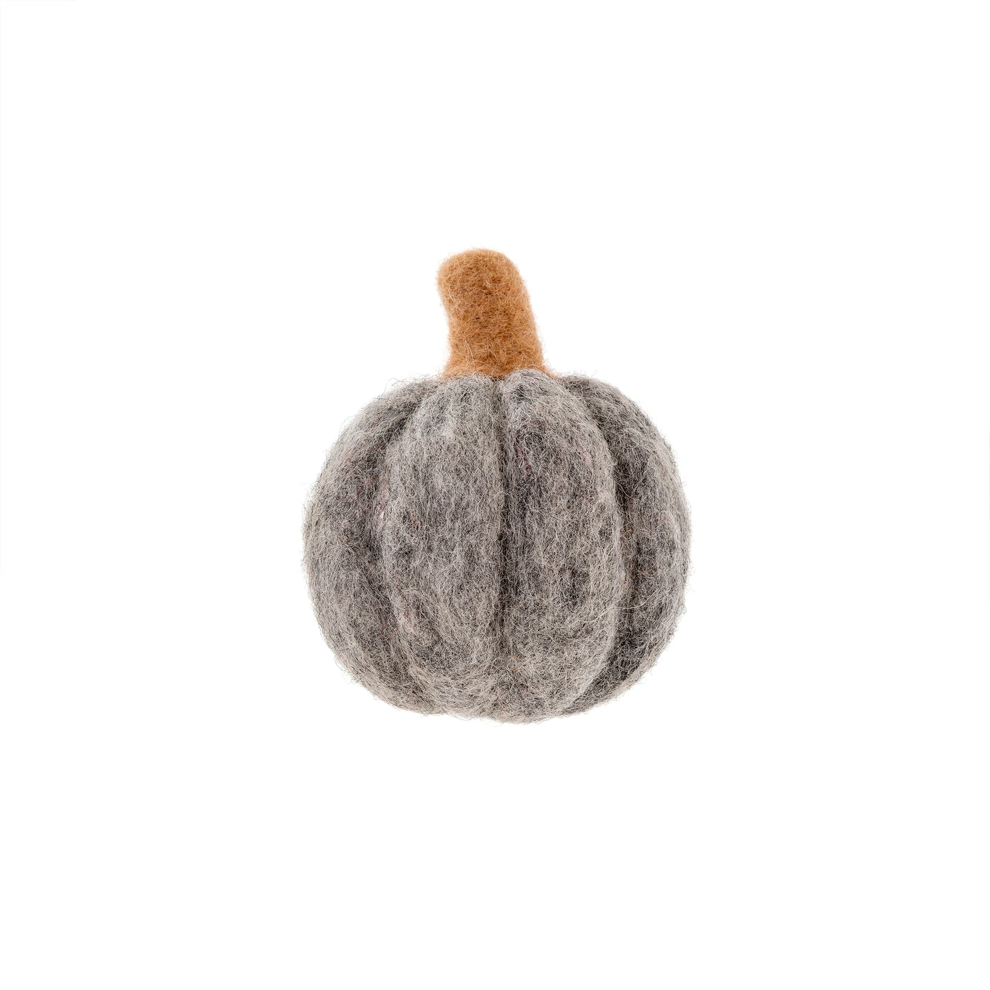 Grey Felt Pumpkin