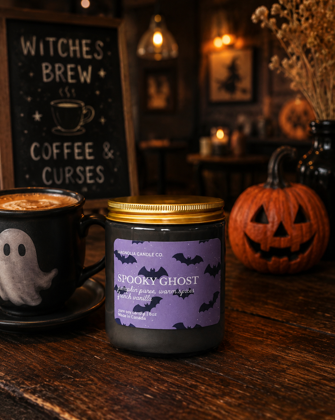 Spooky Ghost Halloween 8oz