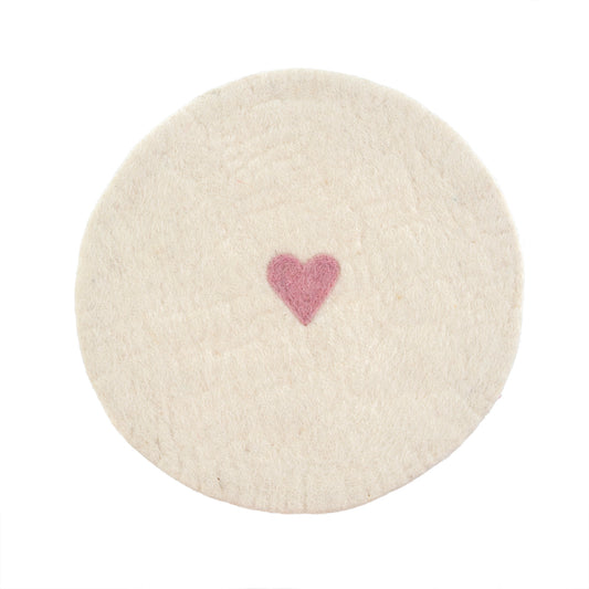 Heart Felt Round Trivet