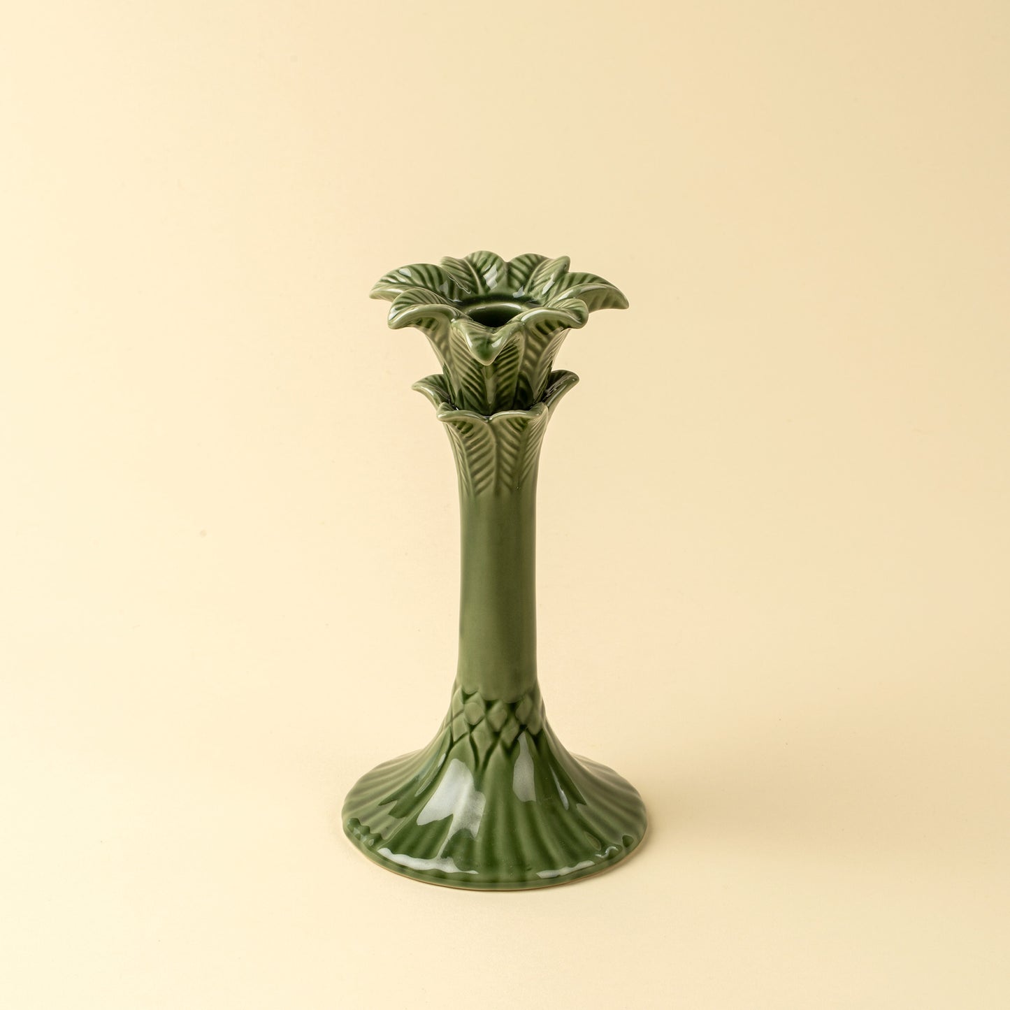 Green Palm Candle Stick