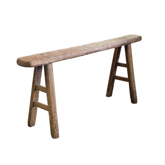 Antique Noodle Wood Bench