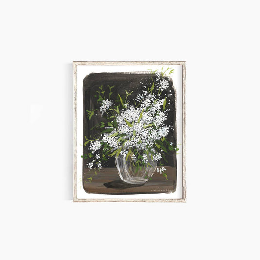 Bridal Wreath Spirea - Watercolour by Emma Allen
