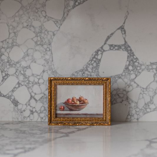 Vintage Pomme | French Brass Inspired Gold Mould Framed Art