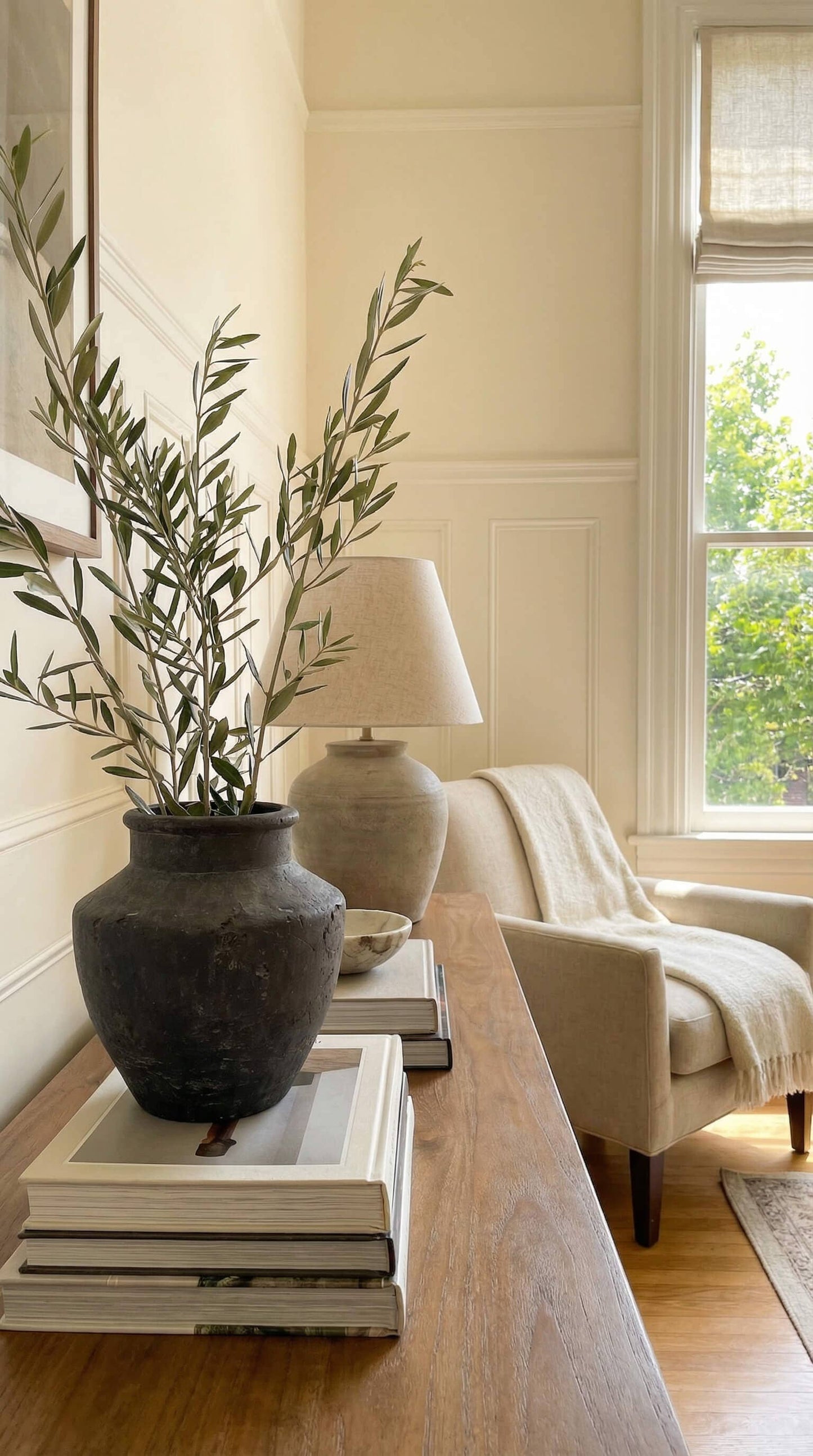 Terracotta Flared Charcoal Vase