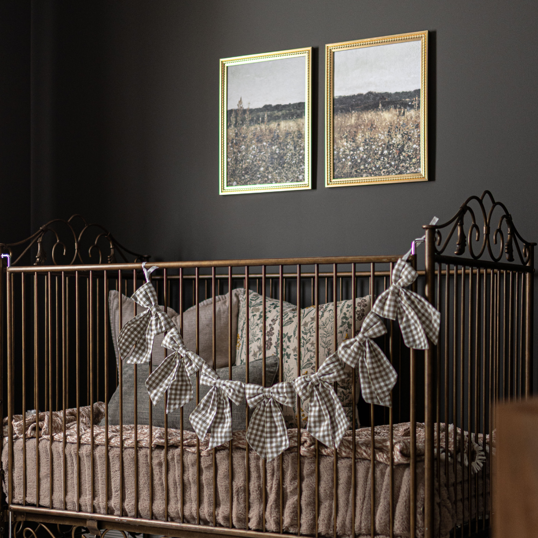 Bow Garland Gingham Green