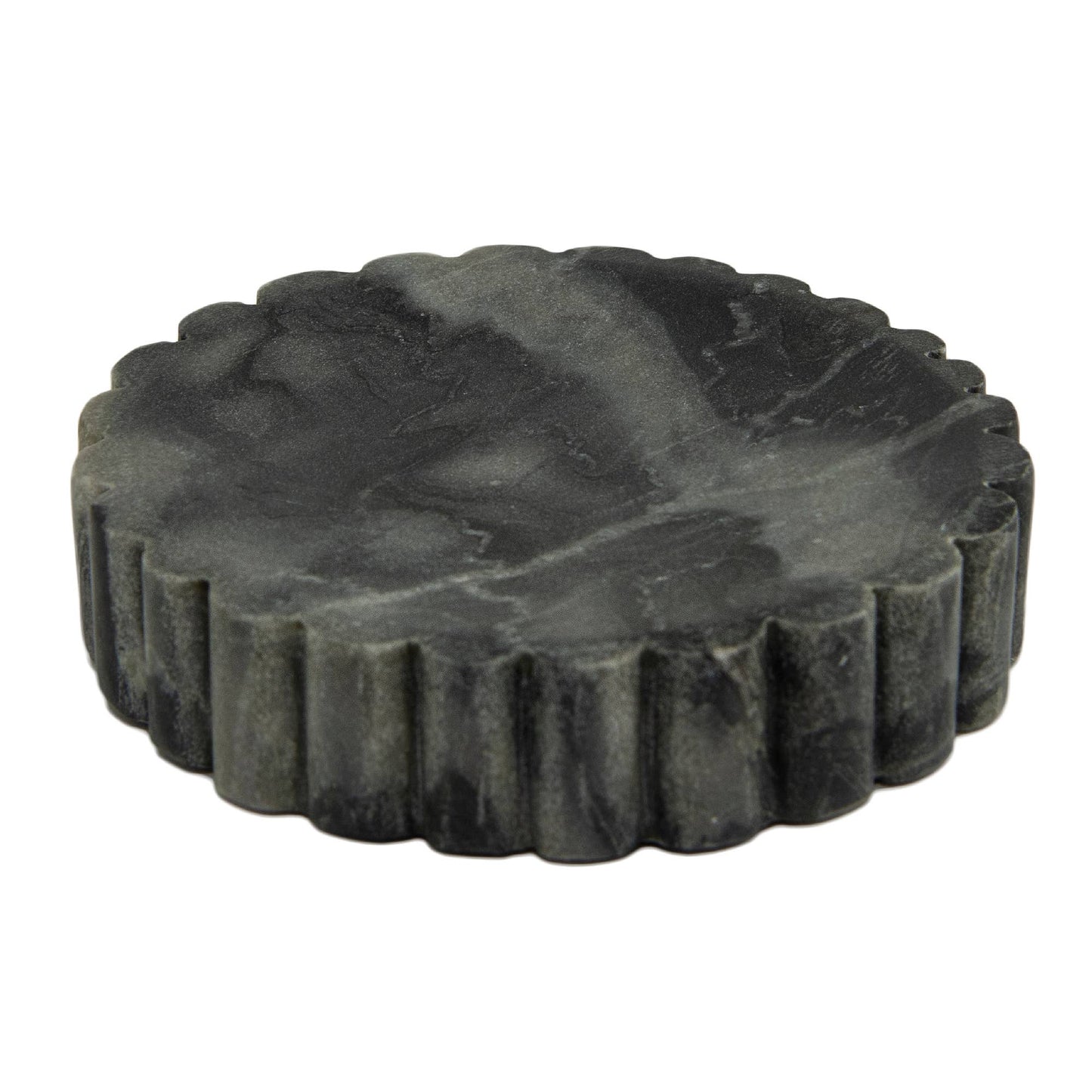 Ribbed Marble Dish