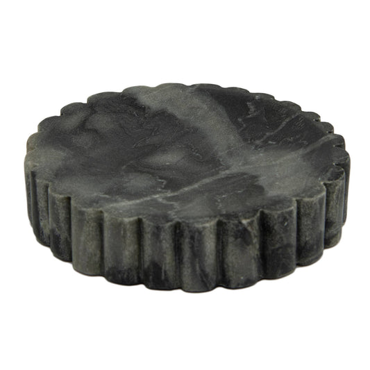 Ribbed Marble Dish