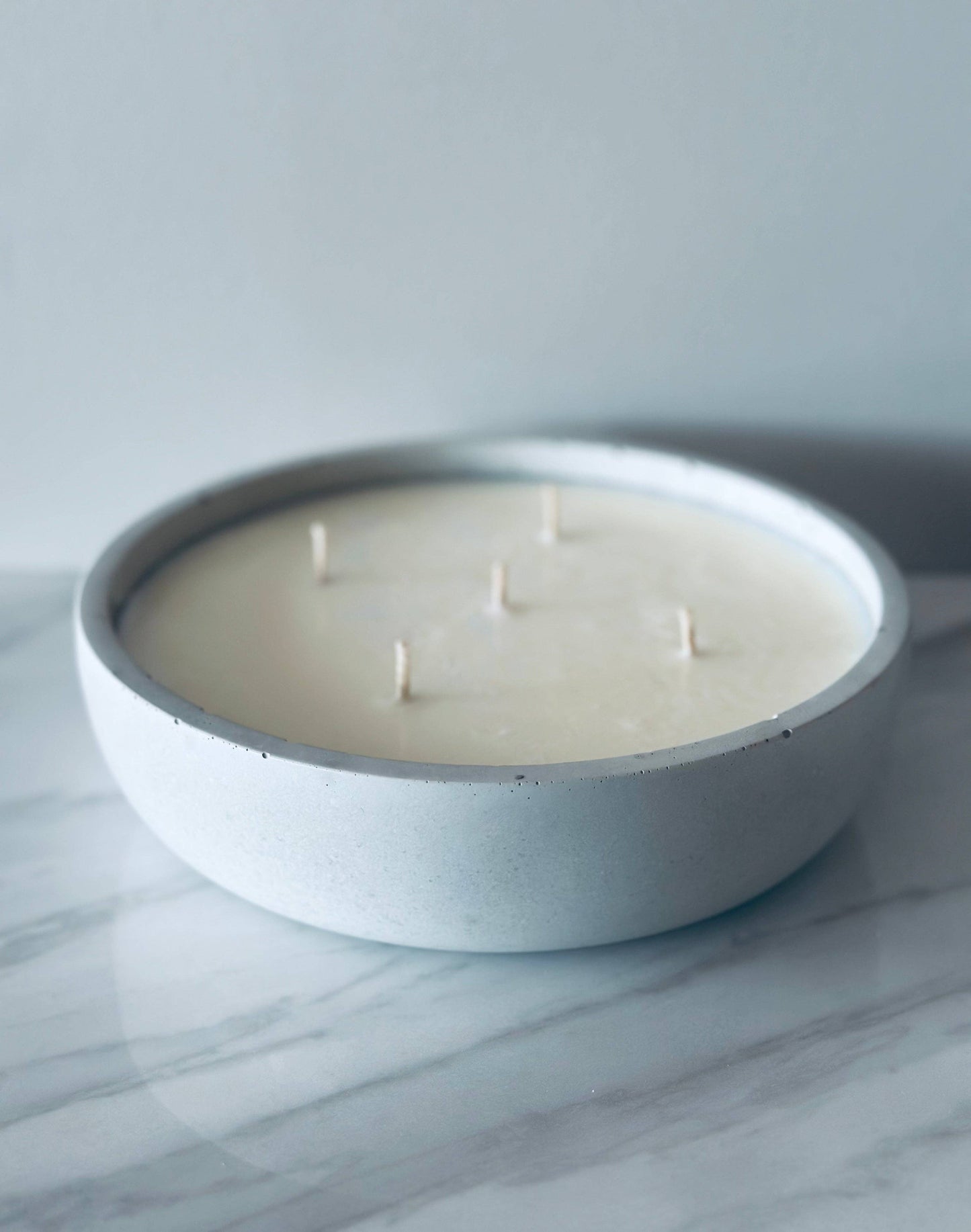 Concrete Artisan Candle Bowls
