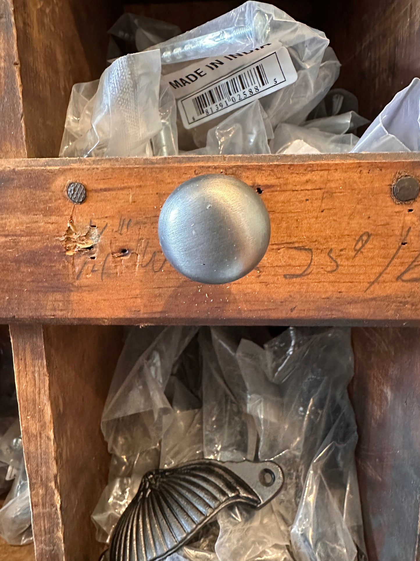 Small Iron Knob - Antique Metal