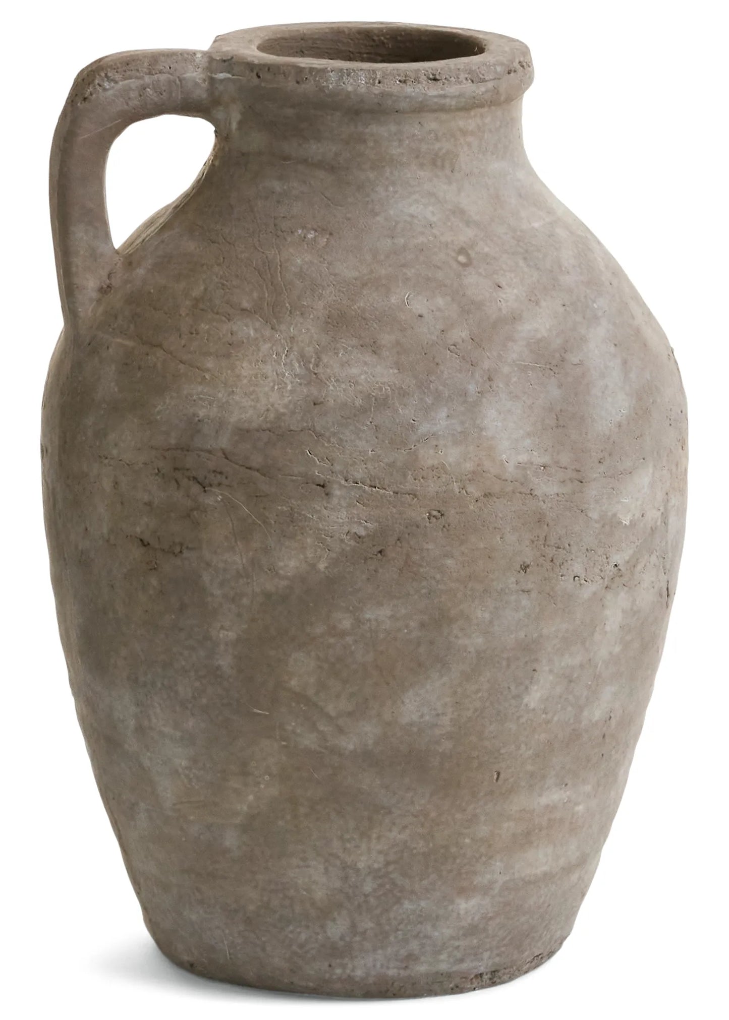 Terracotta Texture Greige Handle Jug