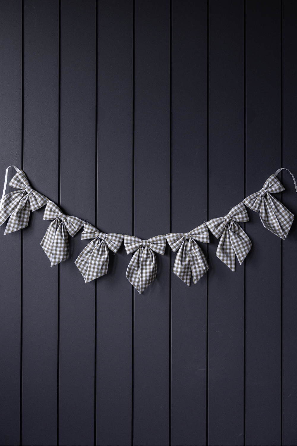 Bow Garland Gingham Green