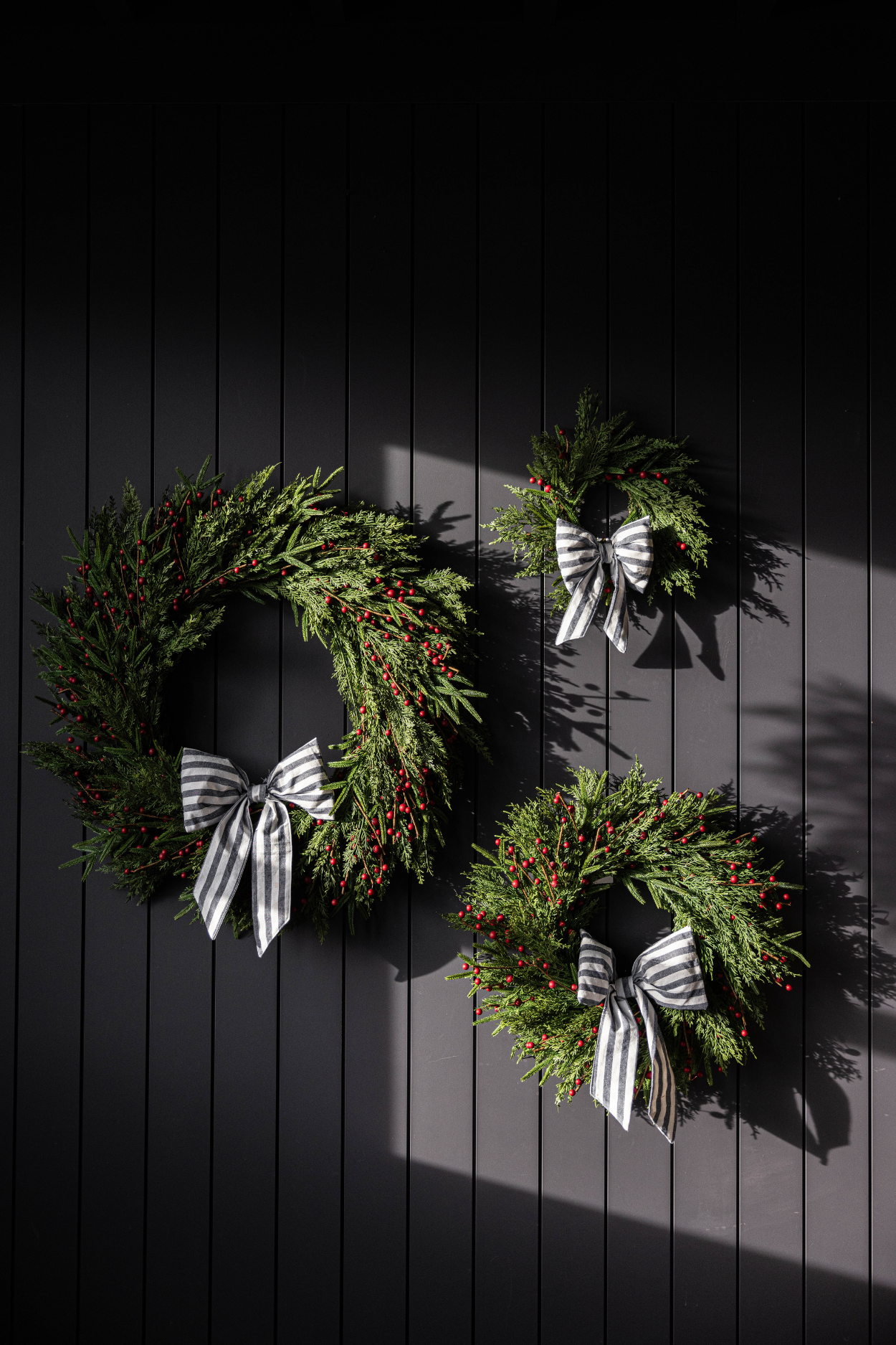 Bows Striped Blue Fabric