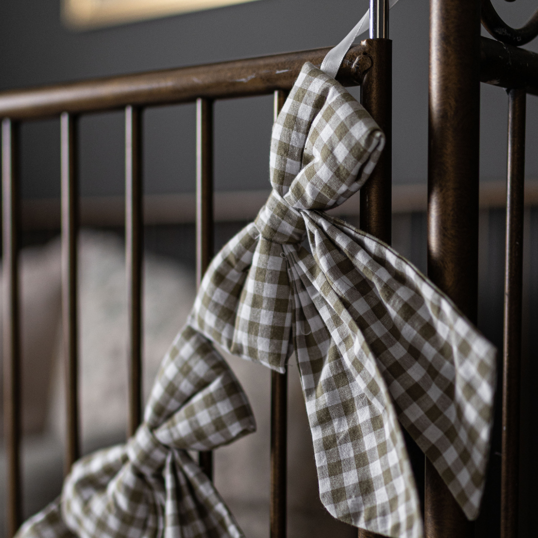 Bow Garland Gingham Green